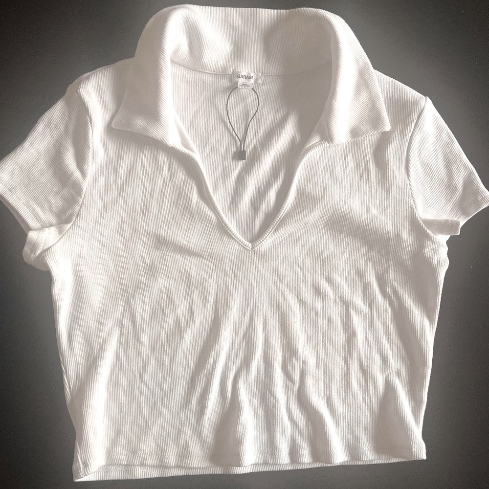 Cap-Sleeve White Tee